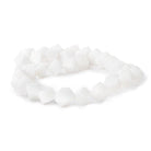 Howlite Beads Corner Drilled 8-10mm Cube - The Bead Traders