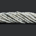 Howlite Faceted Rondelle Beads 12 inch 120 pieces - The Bead Traders