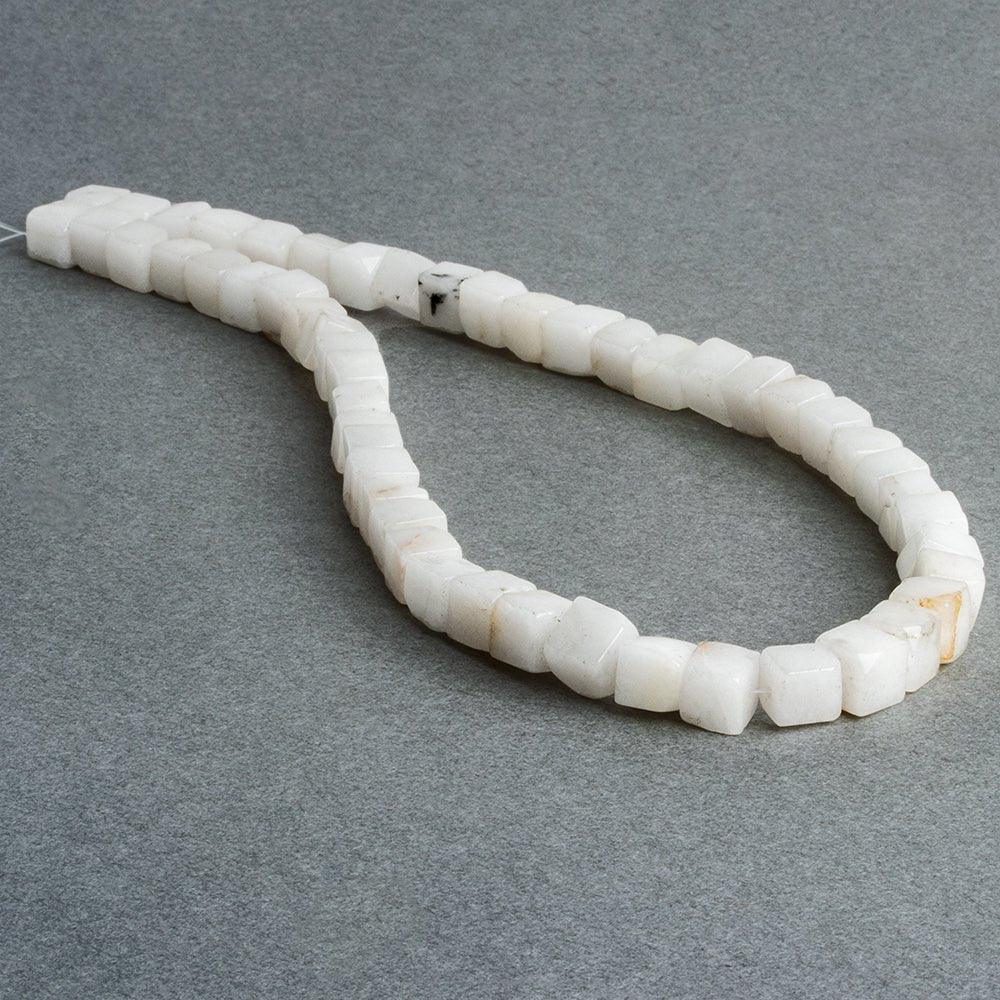 Howlite Plain Cube Beads 16 inch 51 pieces - The Bead Traders