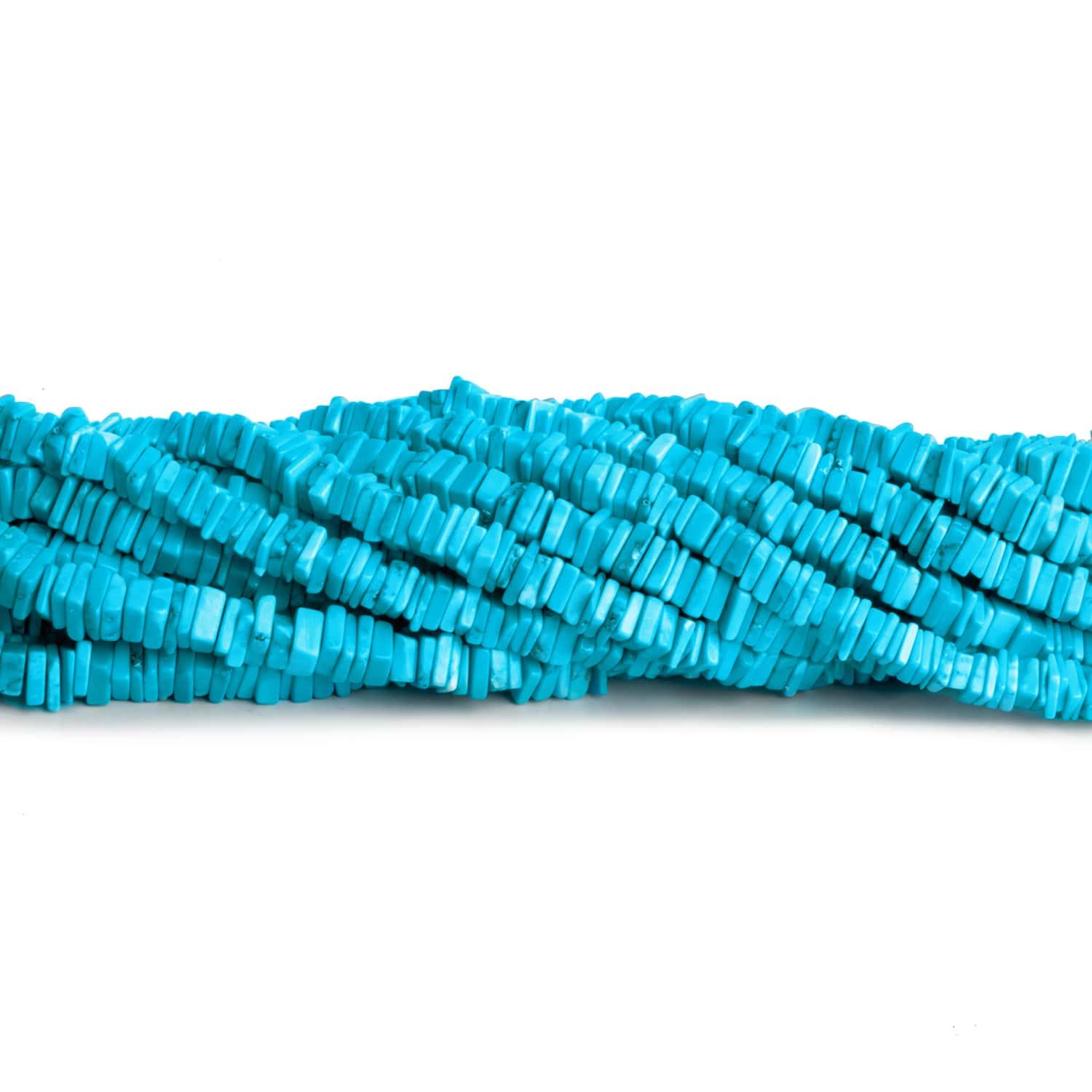 Howlite Square Heishis 16 inch 340 beads - The Bead Traders