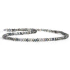 Hydrangea Quartz Faceted Rondelle Beads 14 inch 150 pieces - The Bead Traders