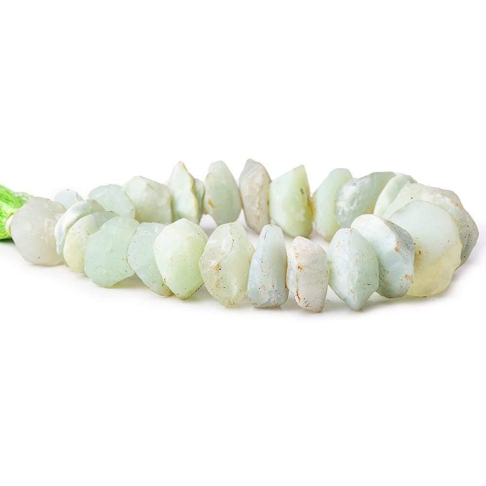 Iced Lime Agate Beads Hammer Faceted Disc - The Bead Traders