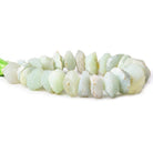 Iced Lime Agate Beads Hammer Faceted Disc - The Bead Traders