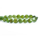 Idocrase Faceted Coin Beads 8 inch 18 pieces - The Bead Traders