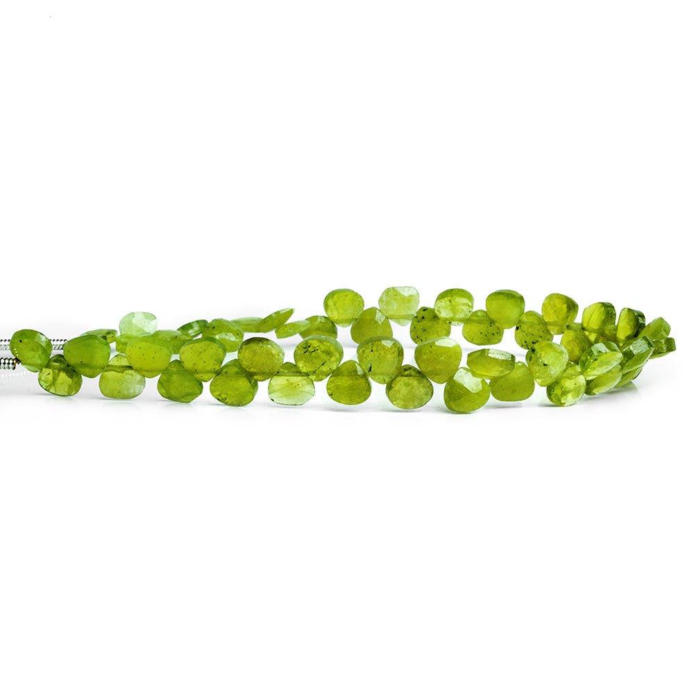 Idocrase Faceted Heart Beads 6 inch 50 pieces - The Bead Traders