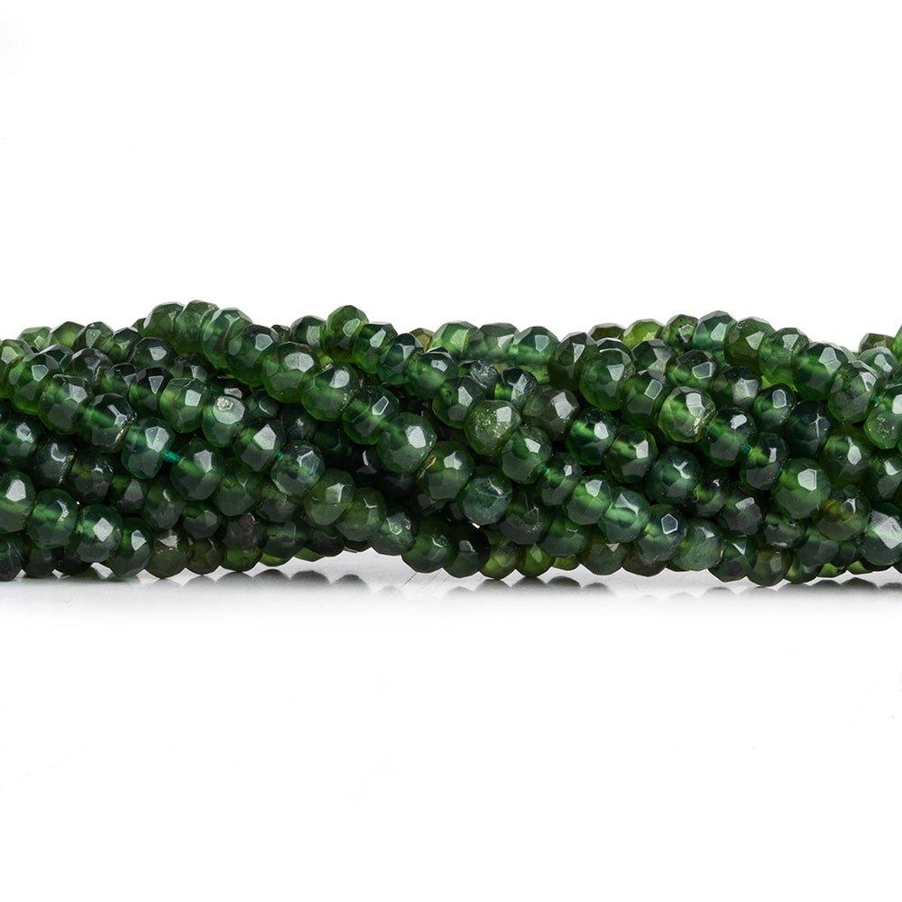 Idocrase Hand Cut Faceted Rondelle Beads 12 inch 100 pieces - The Bead Traders