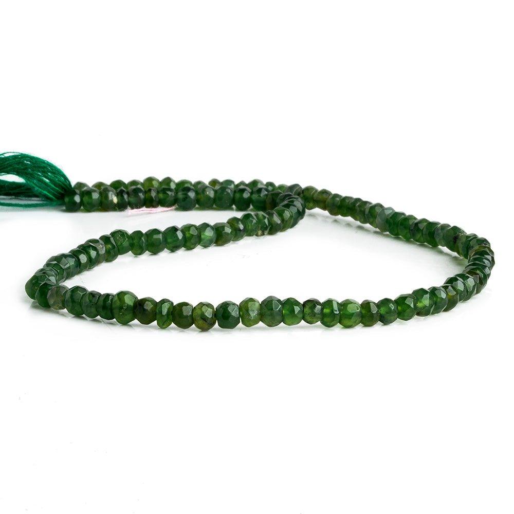 Idocrase Hand Cut Faceted Rondelle Beads 12 inch 100 pieces - The Bead Traders