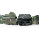 Indicolite Tourmaline Beads Straight Drilled Natural Crystal 26 pcs - The Bead Traders