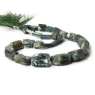 Indicolite Tourmaline Beads Straight Drilled Natural Crystal 26 pieces - The Bead Traders
