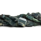 Indicolite Tourmaline Natural Crystals 15 inch 23 beads - The Bead Traders