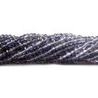 Iolite Beads Shaded Faceted Rondelle Beads - The Bead Traders
