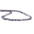 Iolite Beads Shaded Faceted Rondelle Beads - The Bead Traders