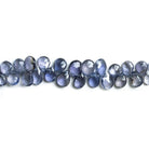 Iolite Faceted Pear Beads 9 inch 70 pieces - The Bead Traders