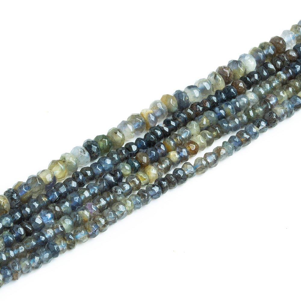 Iolite Faceted Rondelles - Lot of 5 - The Bead Traders