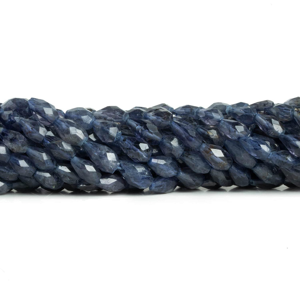 Iolite Faceted Straight Drilled Teardrops 14 inch 38 beads - The Bead Traders
