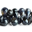 Iolite Faceted Teardrop Beads 8 inch 45 pieces - The Bead Traders