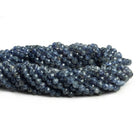 Iolite Hand Cut Faceted Rounds 15 inch 90 pieces - The Bead Traders