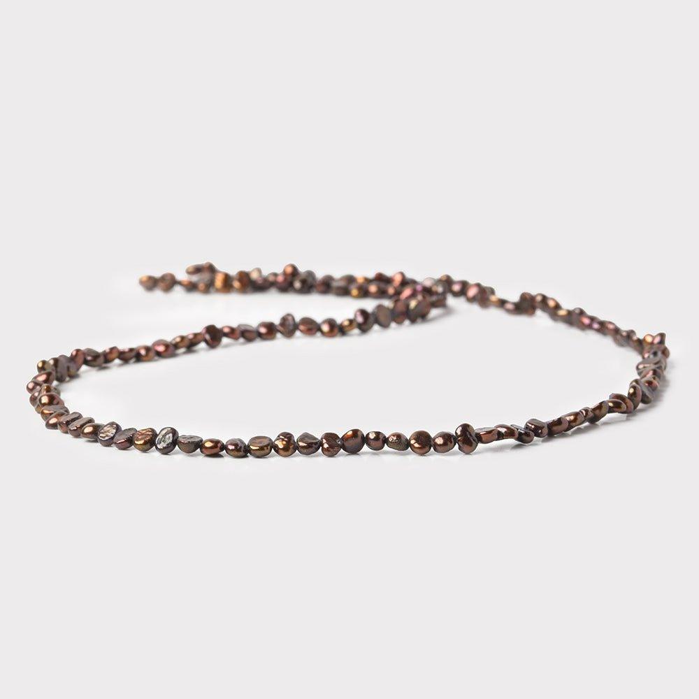 Iridescent Brown Freshwater Pearls 3-4mm Baroque - The Bead Traders