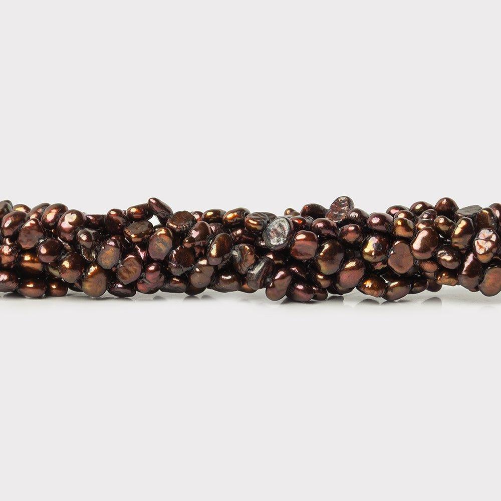 Iridescent Brown Freshwater Pearls 3-4mm Baroque - The Bead Traders