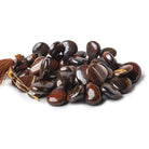 Jasper and Iron Ore Plain Hearts and Pears Beads 7inch 43 pieces - The Bead Traders