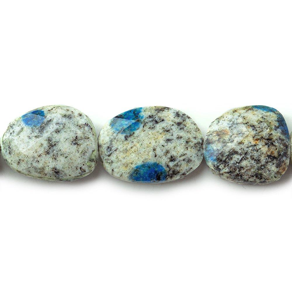 K2 Jasper faceted nuggets 14 inch 18 beads - The Bead Traders