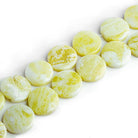 Key Lime Jade Plain Coins - Lot of 2 - The Bead Traders