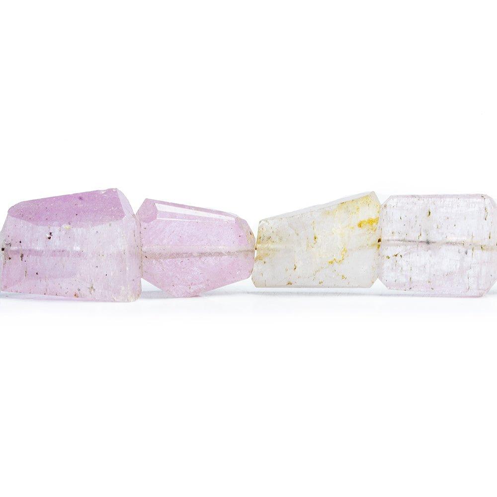 Kunzite Faceted Nugget Beads 7 inch 12 pieces - The Bead Traders