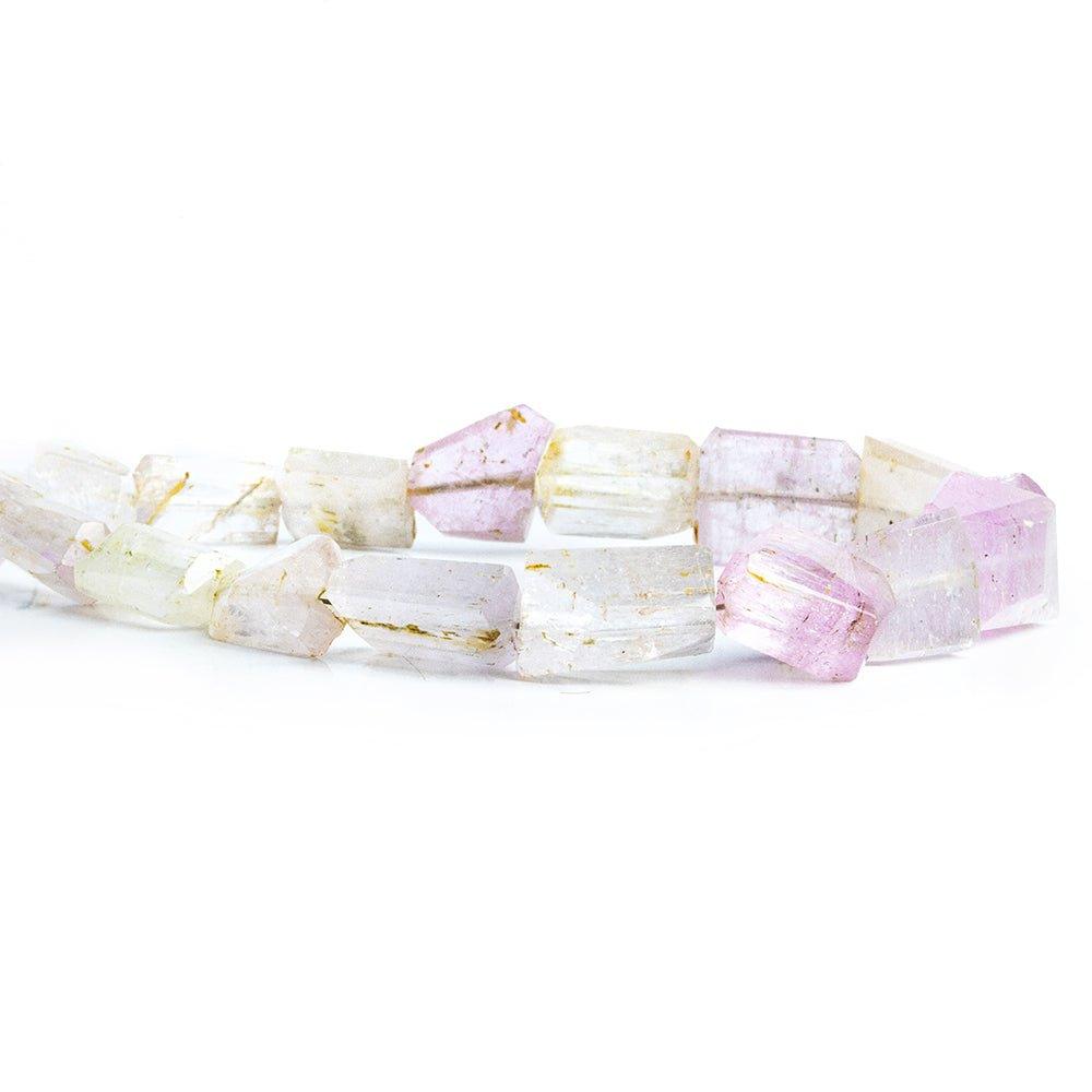 Kunzite Faceted Nugget Beads 7 inch 12 pieces - The Bead Traders