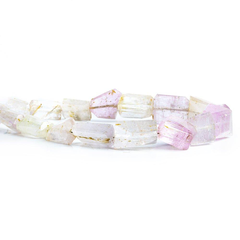 Kunzite Faceted Nugget Beads 7 inch 12 pieces - The Bead Traders