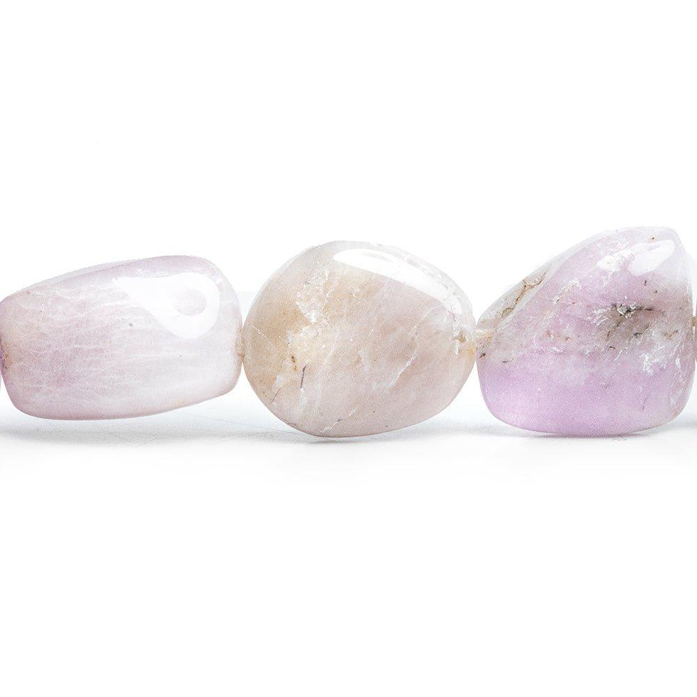 Kunzite Plain Nugget Beads 16 inch 23 pieces - The Bead Traders