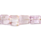 Kunzite straight drilled angular faceted nuggets 8 inch 12 beads 10x9x7mm - 22x11x7mm - The Bead Traders