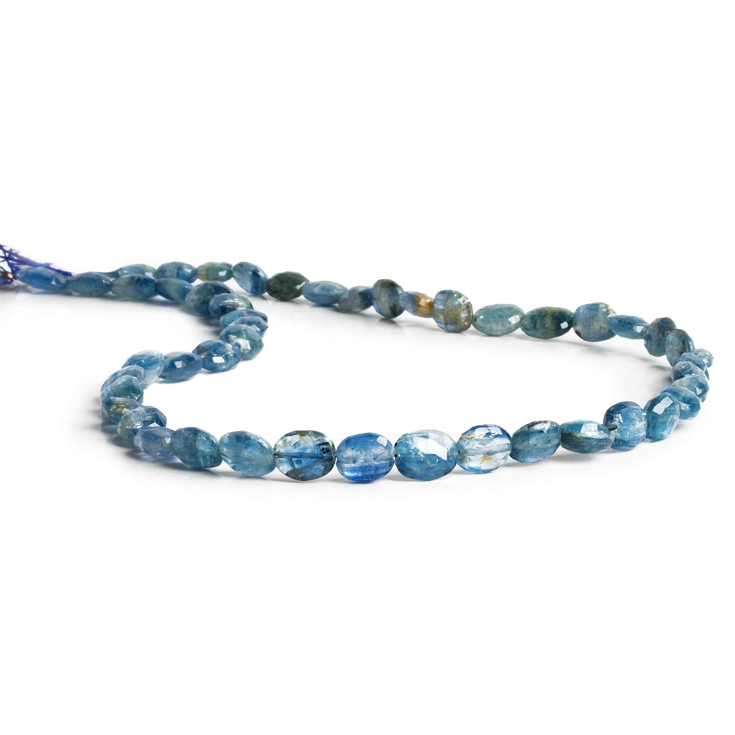 Kyanite Faceted Ovals 15 inch 50 beads - The Bead Traders