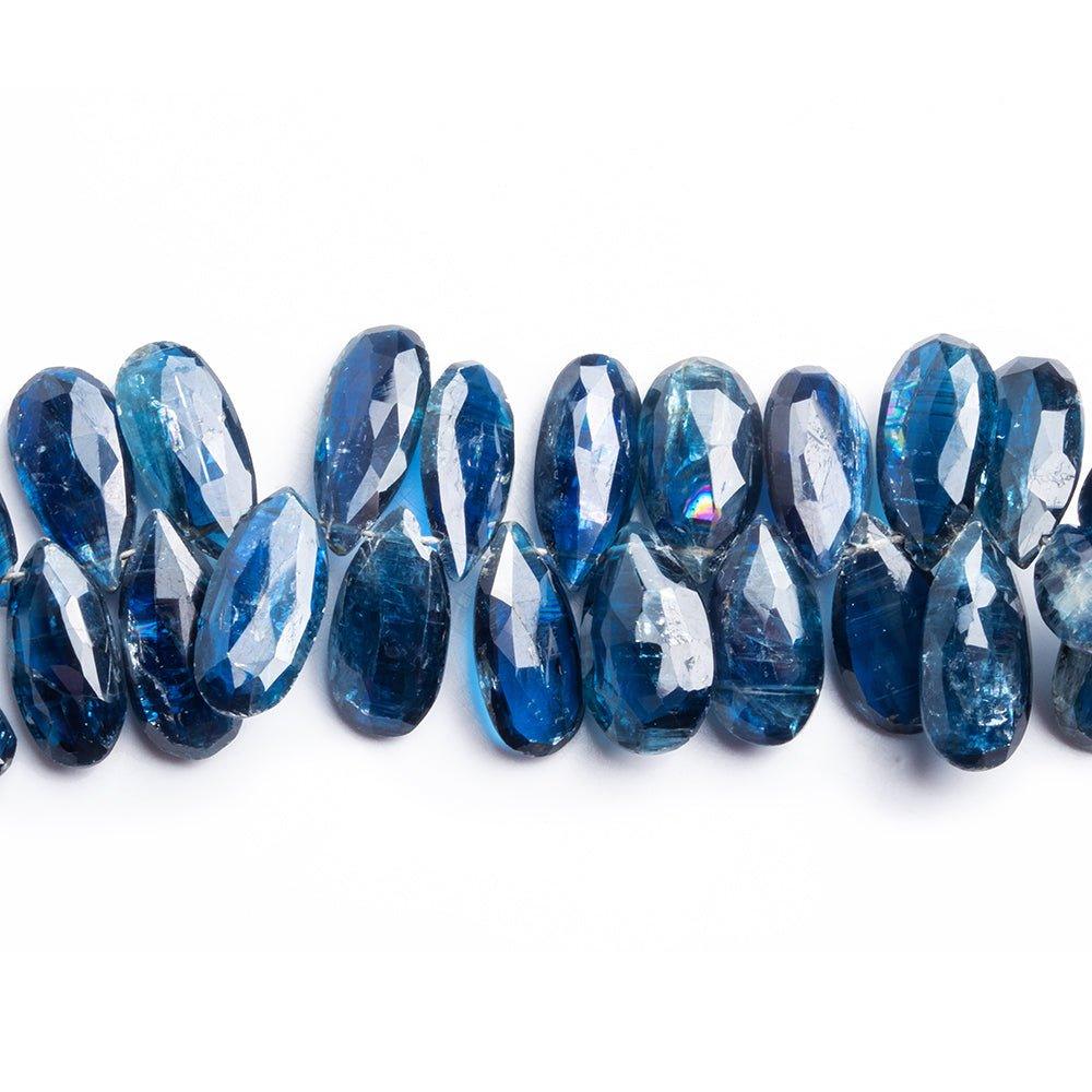 Kyanite Faceted Pear Beads 9 inch 60 pieces - The Bead Traders