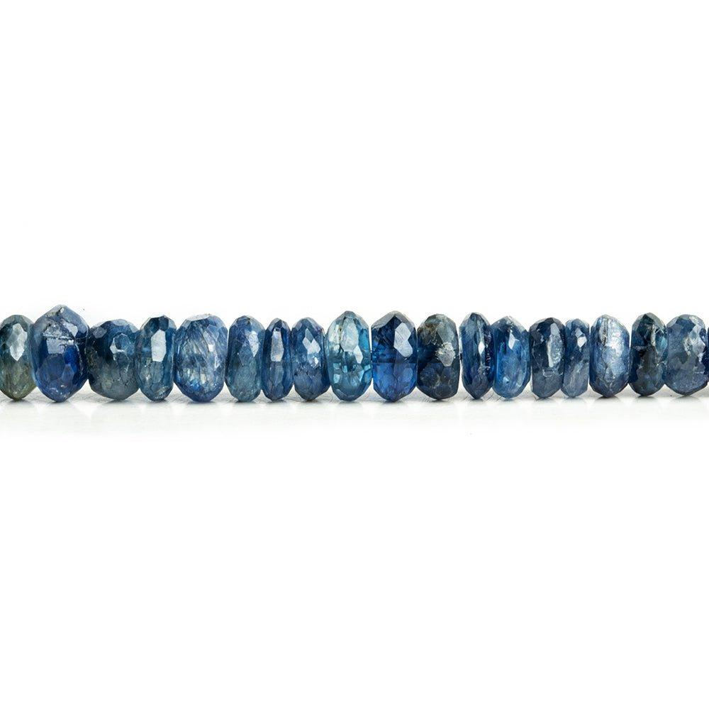 Kyanite Faceted Rondelle Beads 16 inch 145 pieces - The Bead Traders
