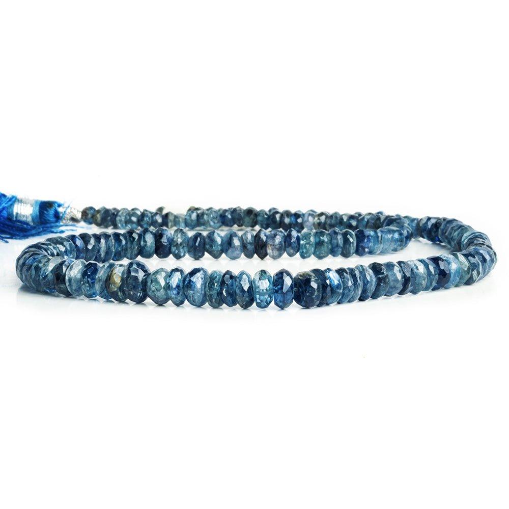 Kyanite Faceted Rondelle Beads 16 inch 145 pieces - The Bead Traders