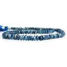 Kyanite Faceted Rondelle Beads 16 inch 145 pieces - The Bead Traders