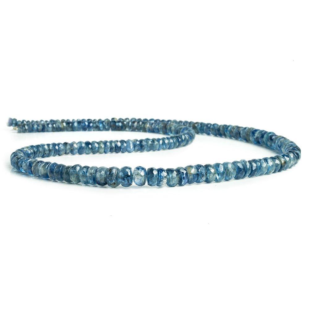 Kyanite Faceted Rondelle Beads 16 inch 170 pieces - The Bead Traders