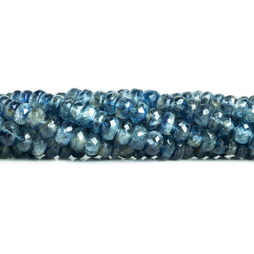 Kyanite Faceted Rondelle Beads 16 inch 170 pieces - The Bead Traders