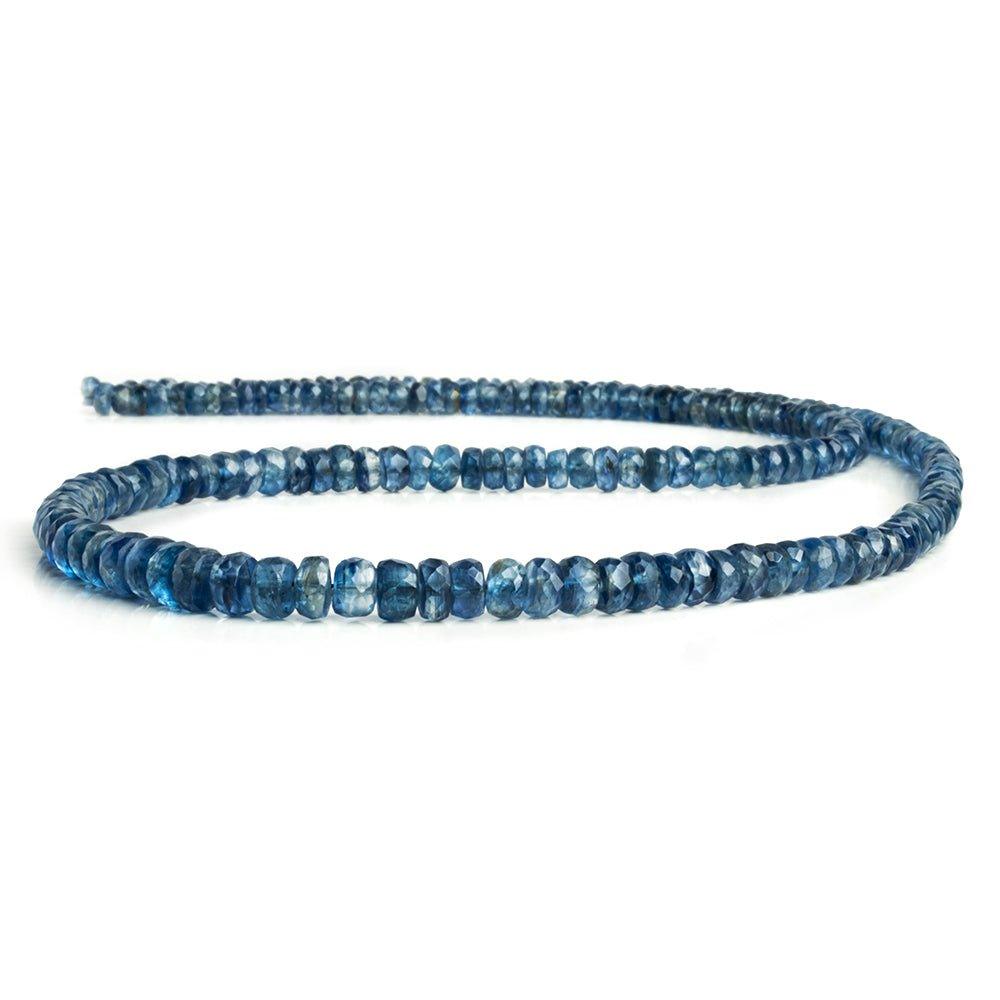 Kyanite Faceted Rondelle Beads 17 inch 210 pieces - The Bead Traders
