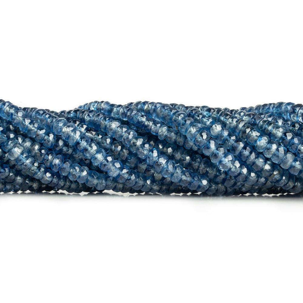Kyanite Faceted Rondelle Beads 17 inch 210 pieces - The Bead Traders