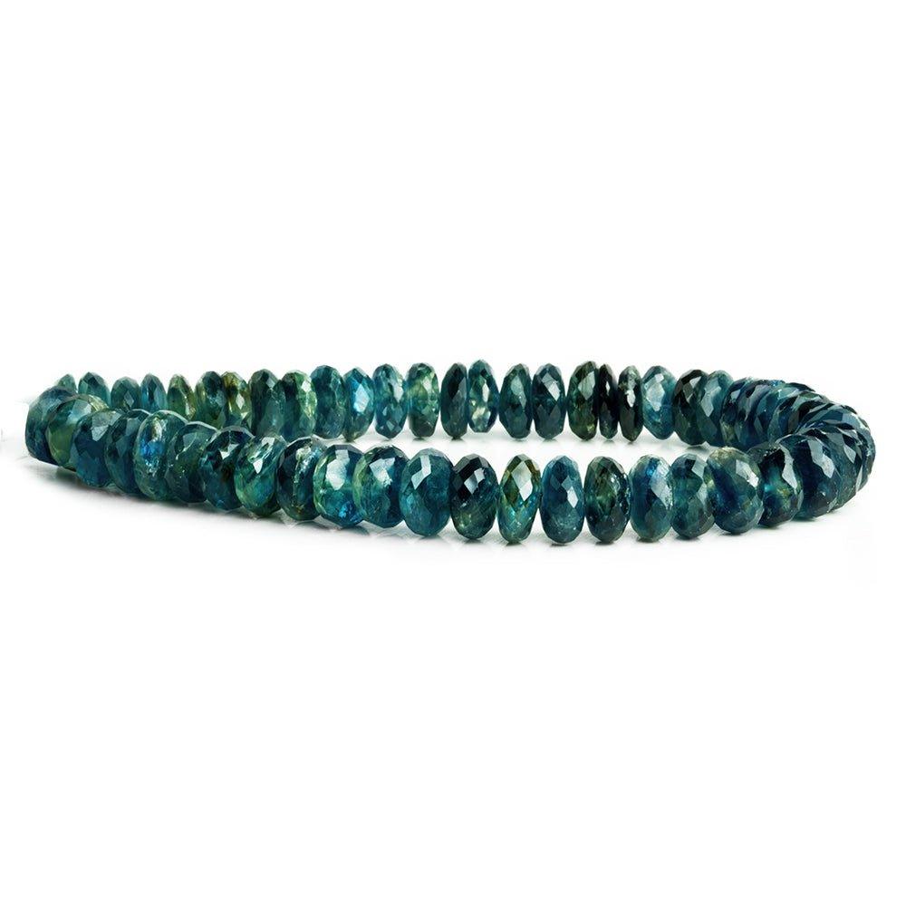 Kyanite Faceted Rondelle Beads 8 inch 50 pieces - The Bead Traders