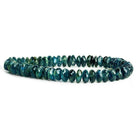 Kyanite Faceted Rondelle Beads 8 inch 50 pieces - The Bead Traders