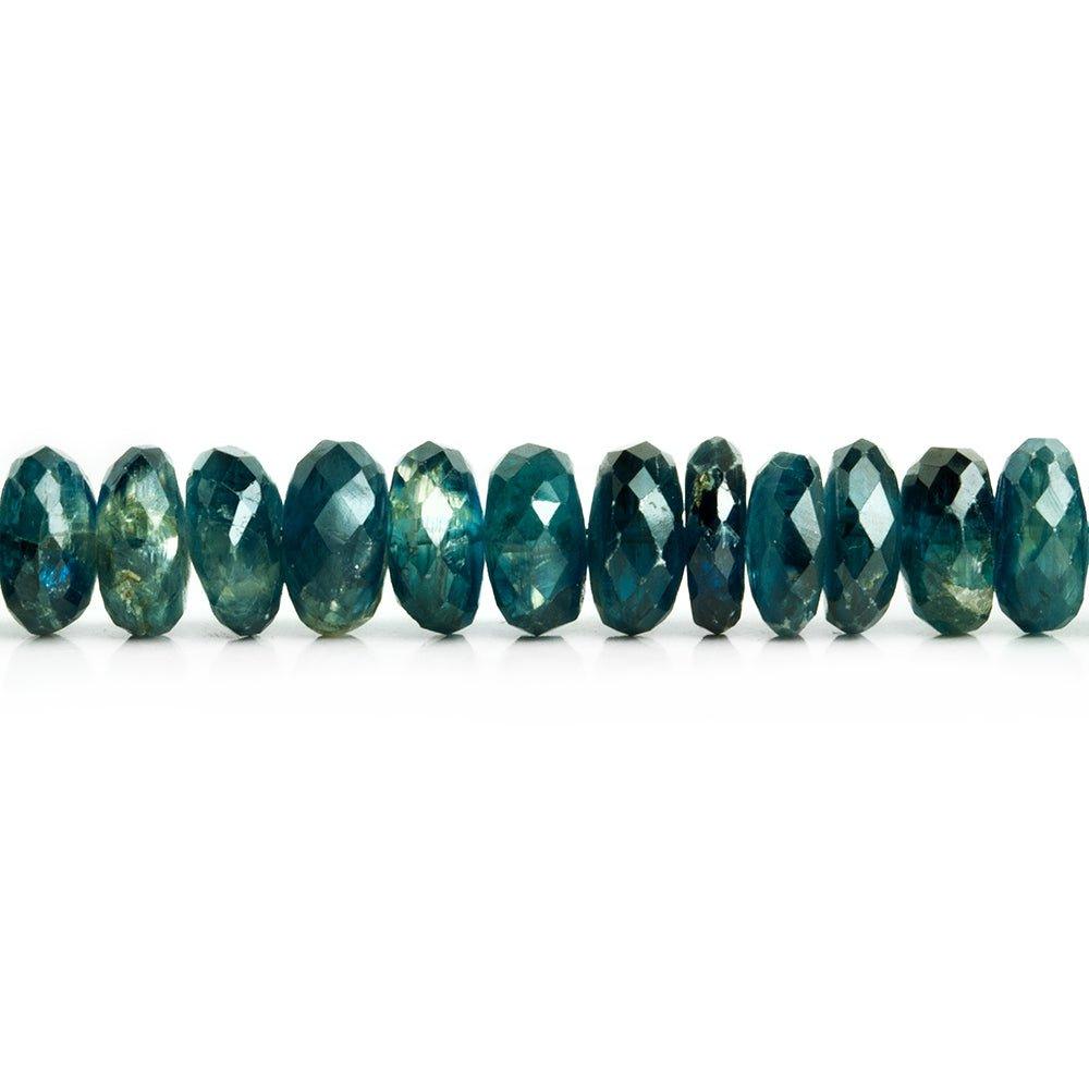 Kyanite Faceted Rondelle Beads 8 inch 50 pieces - The Bead Traders