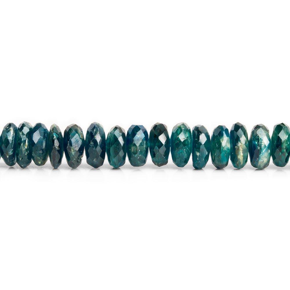 Kyanite Faceted Rondelle Beads 8 inch 59 pieces - The Bead Traders