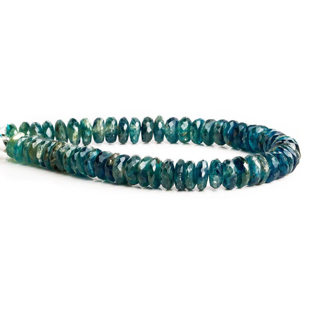 Kyanite Faceted Rondelle Beads 8 inch 59 pieces - The Bead Traders