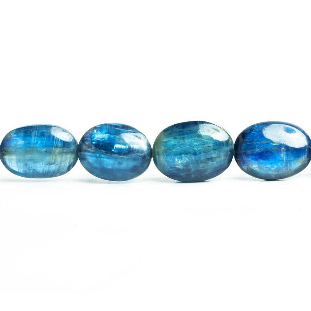 Kyanite Plain Oval Beads 16 inch 30 pieces - The Bead Traders