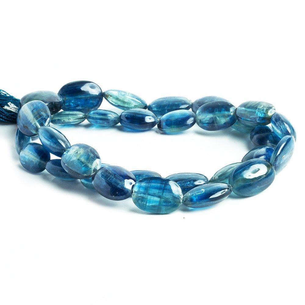 Kyanite Plain Oval Beads 16 inch 30 pieces - The Bead Traders