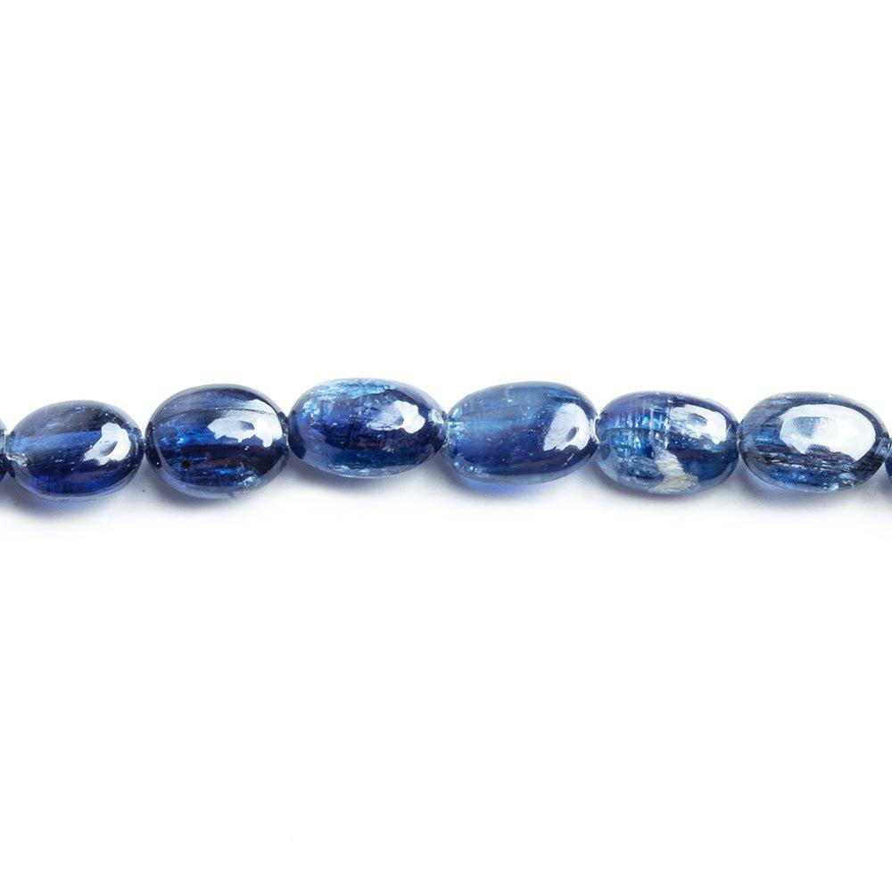 Kyanite Plain Oval Beads 8 inch 24 pieces - The Bead Traders