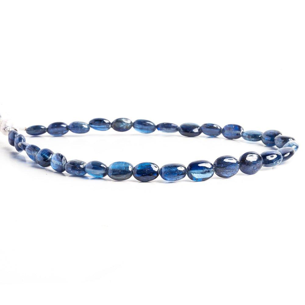 Kyanite Plain Oval Beads 8 inch 24 pieces - The Bead Traders