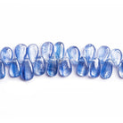 Kyanite Plain Pear Beads 8 inch 59 pieces - The Bead Traders